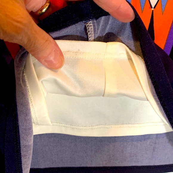 Vince Camuto dress sz 2 multicolor gold back zipper - Picture 5 of 7